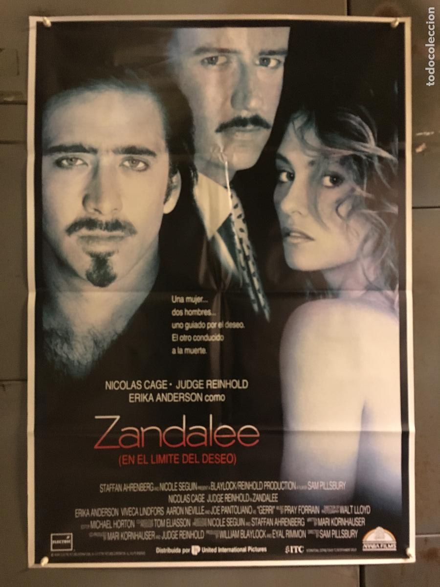 Cine: AFI71 ZANDALEE EN EL LIMITE DEL DESEO NICOLAS CAGE ERIKA ANDERSON POSTER ORIGINAL 70X100 ESTRENO h6