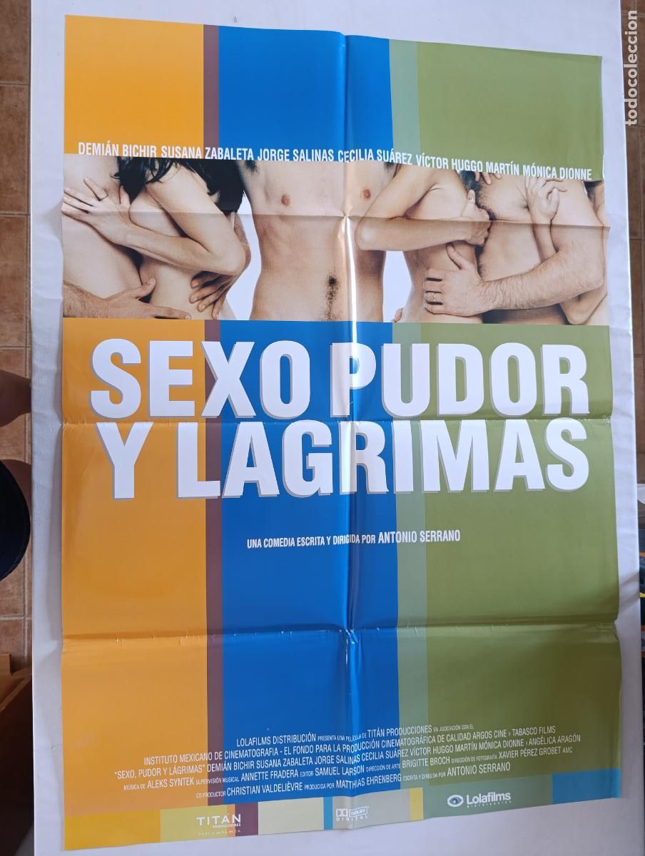 Cine: POSTER ORIGINAL SEXO, PUDOR Y LAGRIMAS - 97 X 68 CM - ANTONIO SERRANO (387)