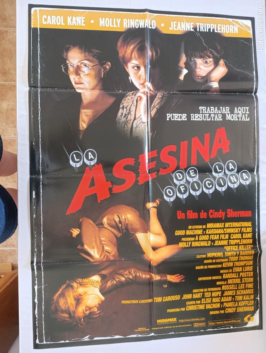 Cinema: POSTER ORIGINAL LA ASESINA DE LA OFICINA - 97 X 68 CM - CINDY SHERMAN (387)