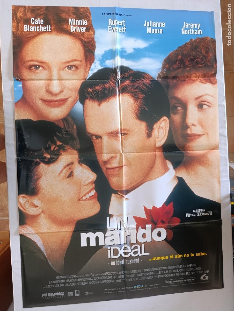 Cine: POSTER ORIGINAL UN MARIDO IDEAL - 97 X 68 CM - CATE BLANCHETT (386)