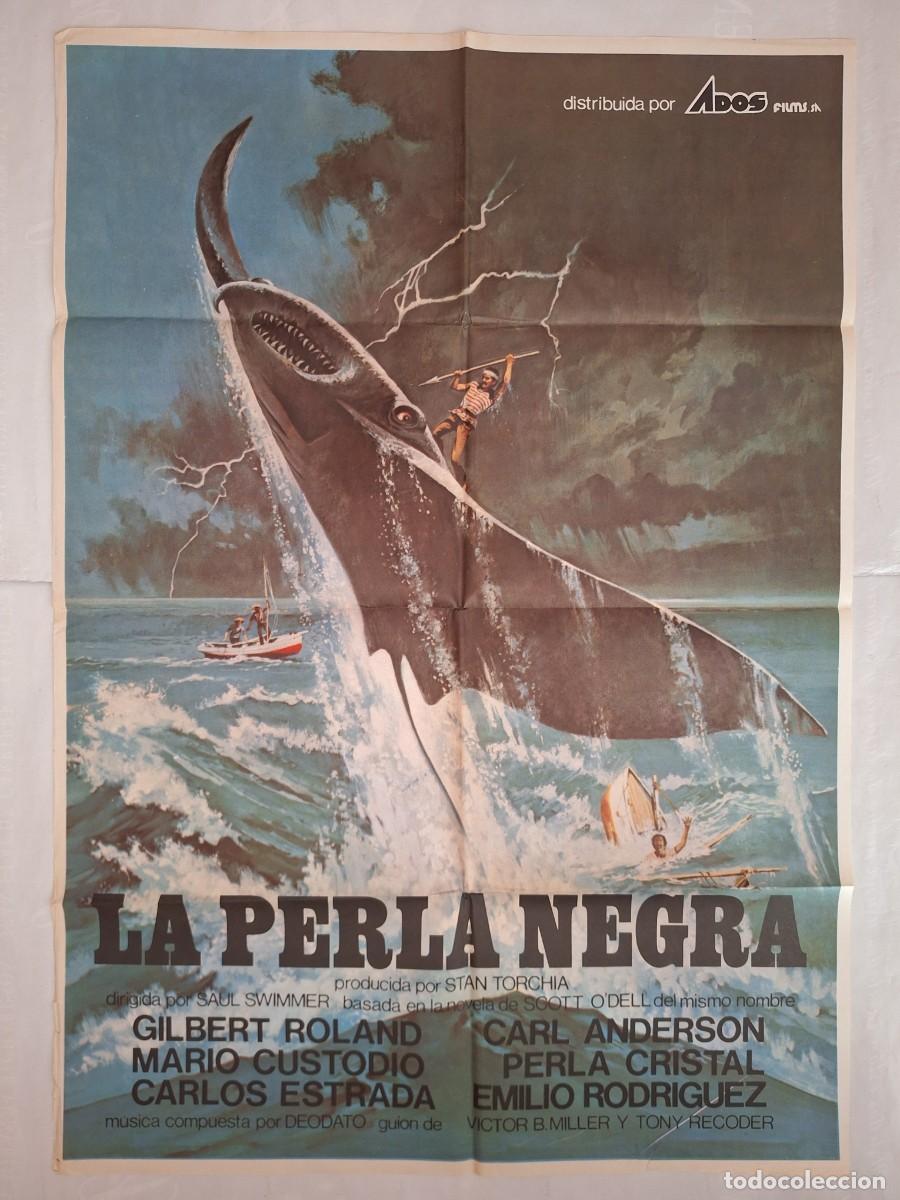 Cine: ANTIGUO CARTEL CINE LA PERLA NEGRA GILBERT ROLAND RV P-1987