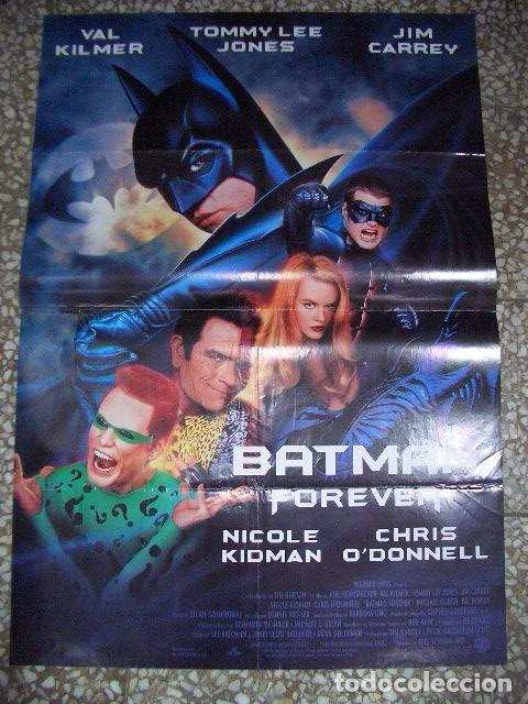 Cine: P&oacute;ster original de cine 70x100xm BATMAN FOREVER VAL KILMER NICOLE KIDMAN POSTER
