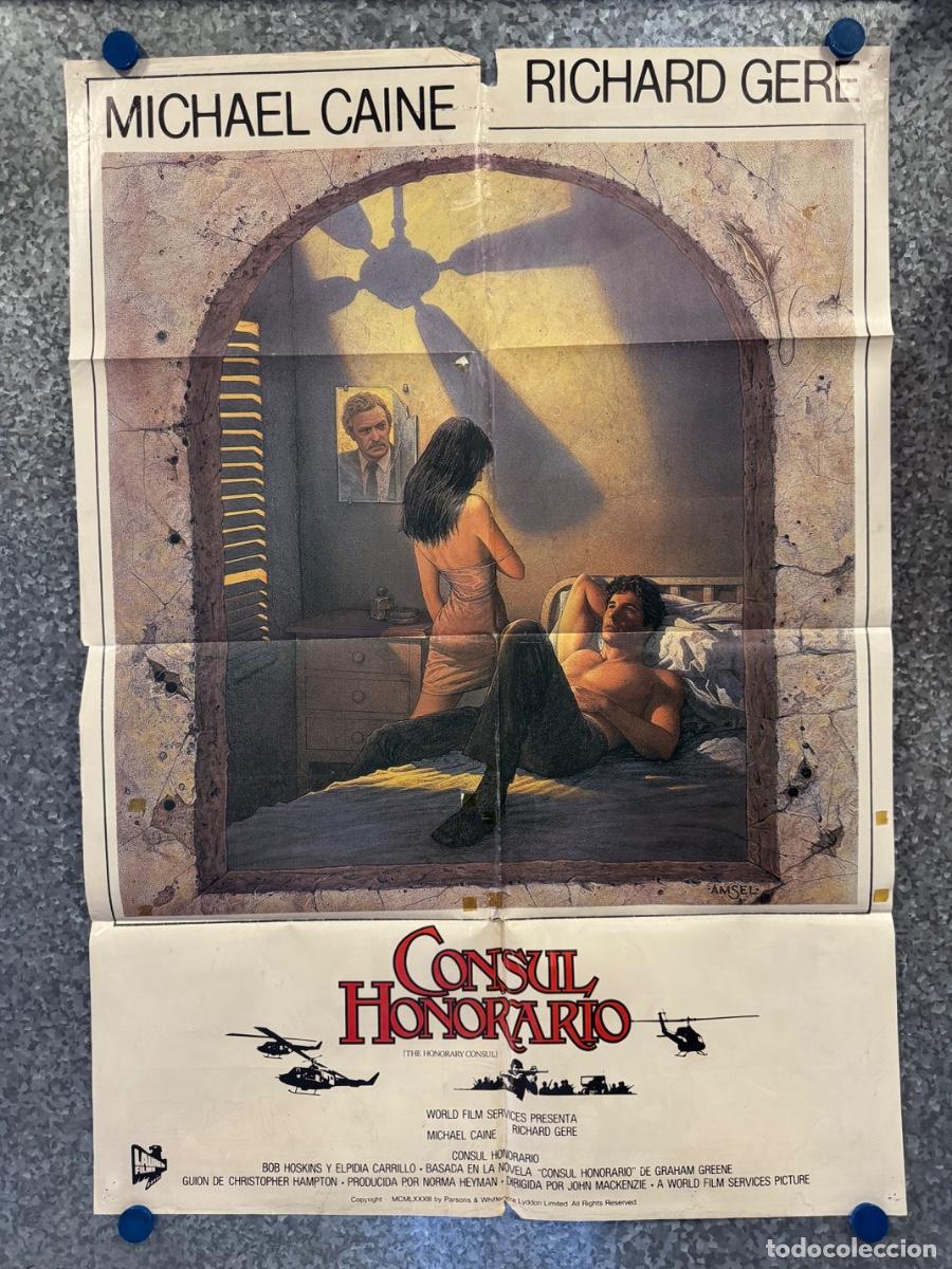 Cine: Consul Honorario, Michael Caine, Richard Gere, POSTER ORIGINAL