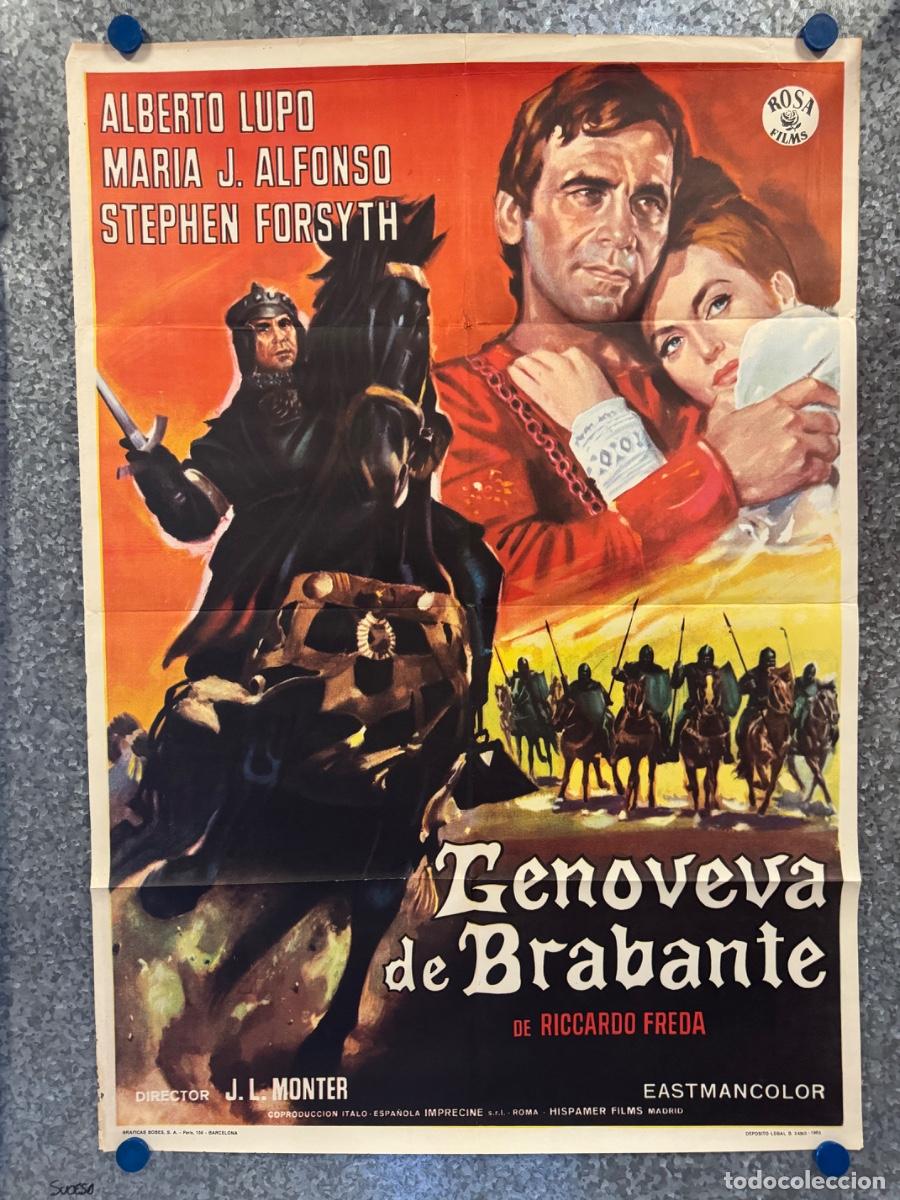 Cine: Genoveva de Brabante, Alberto Lupo, Maria Alfonso, A&ntilde;o 1965, POSTER ORIGINAL