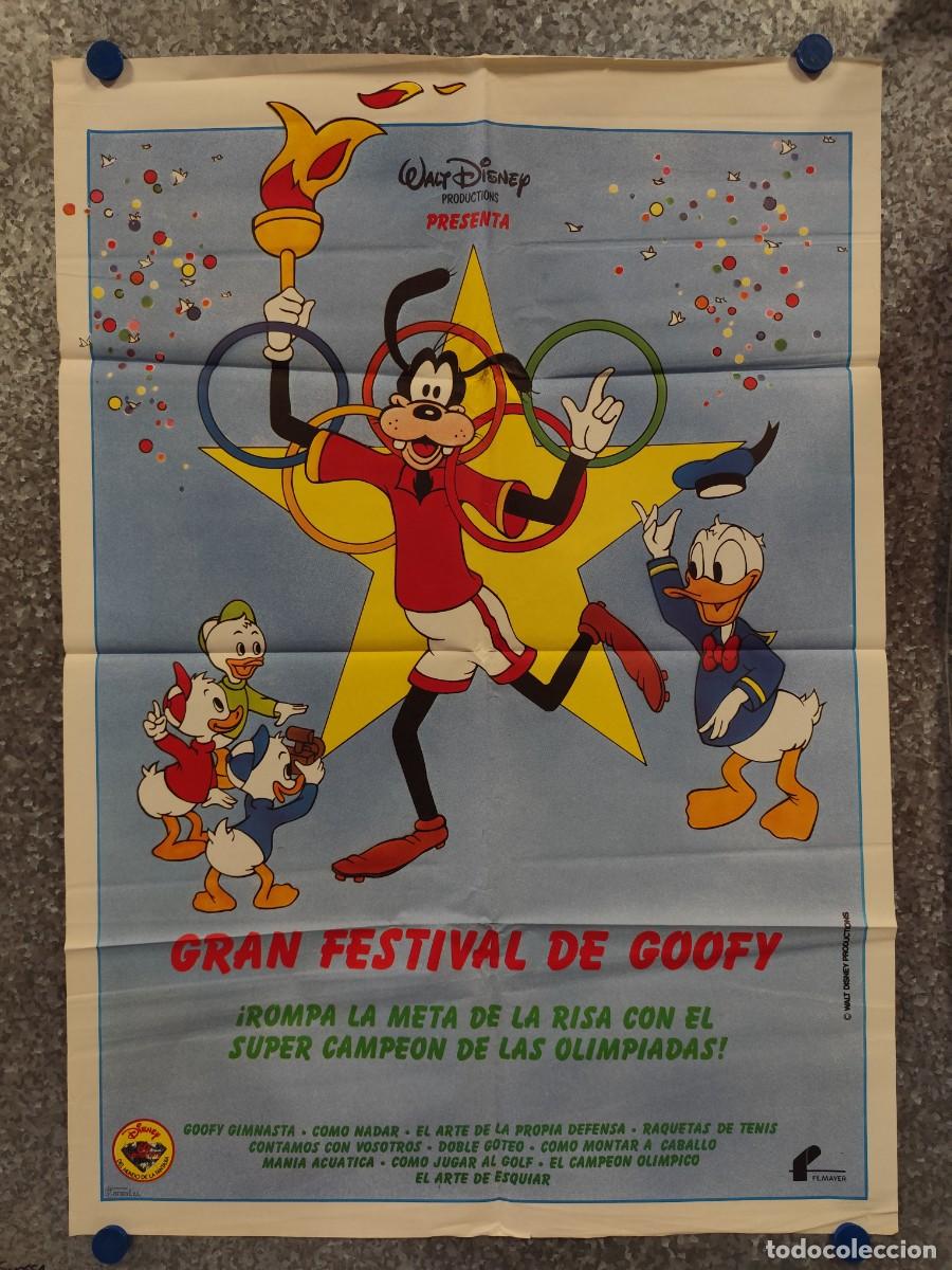 Cine: GRAN FESTIVAL DE GOOFY, WALT DISNEY. POSTER ORIGINAL