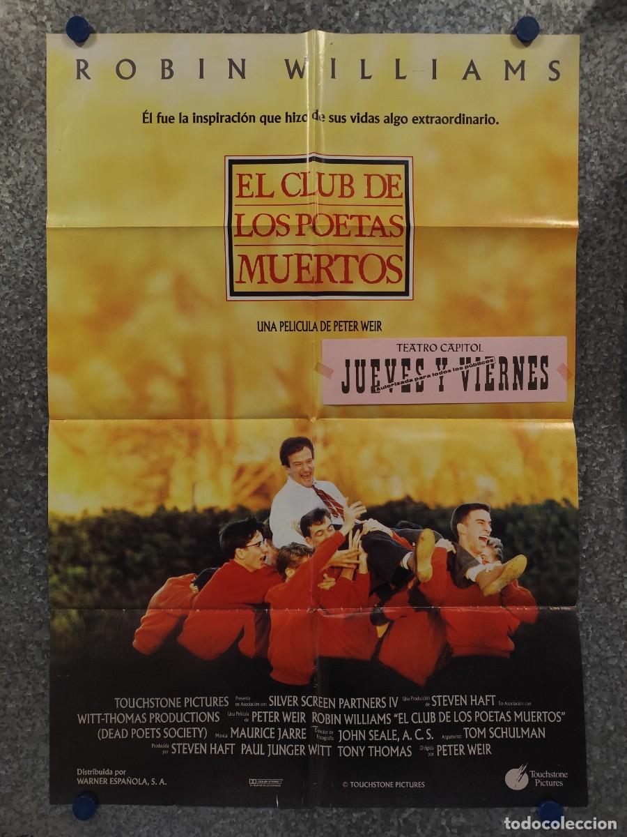 Cine: EL CLUB DE LOS POETAS MUERTOS, ROBIN WILLIAMS. POSTER ORIGINAL