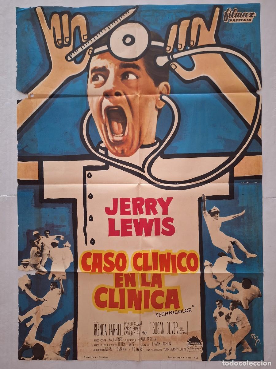 Cine: ANTIGUO CARTEL CINE CASO CLINICO EN LA CLINICA JERRY LEWIS A&Ntilde;O 1965 RV CC-1991