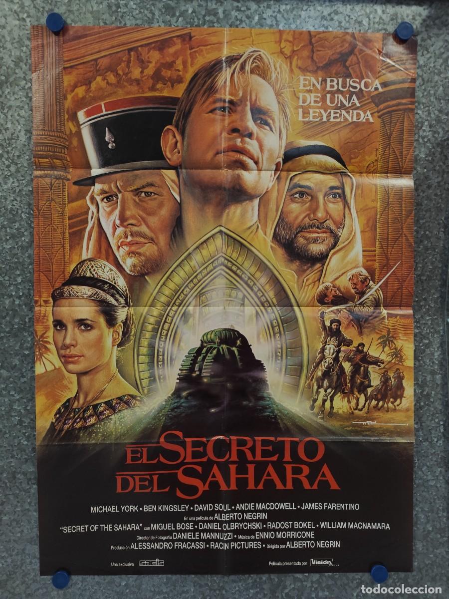 Cine: EL SECRETO DEL SAHARA. MICHAEL YORK, DAVID SOUL, BEN KINGSLEY. POSTER ORIGINAL