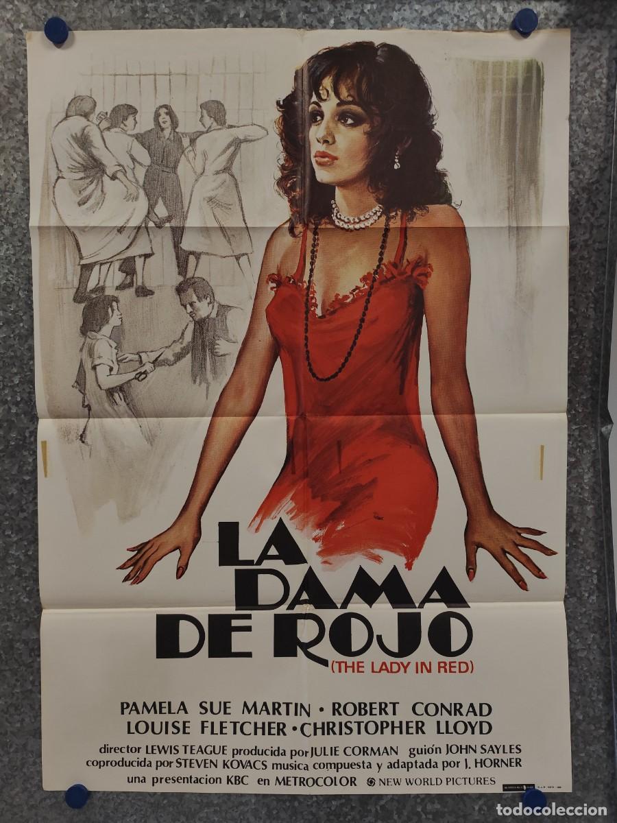 Cine: LA DAMA DE ROJO. PAMELA SUE MARTIN. A&Ntilde;O 1980. POSTER ORIGINAL
