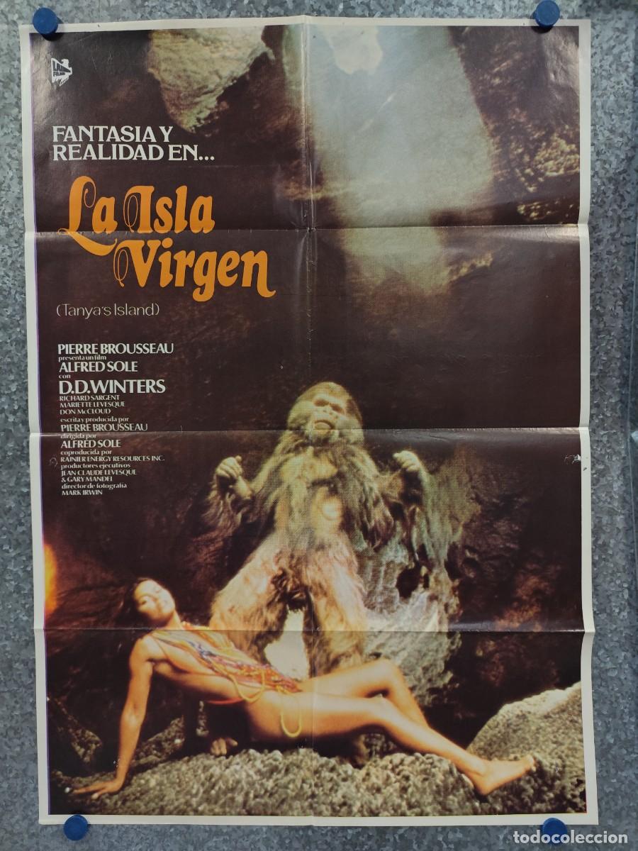 Cine: La isla virgen. Vanity, Richard Sargent, Mariette L&eacute;vesque, Don McLeod. POSTER ORIGINAL