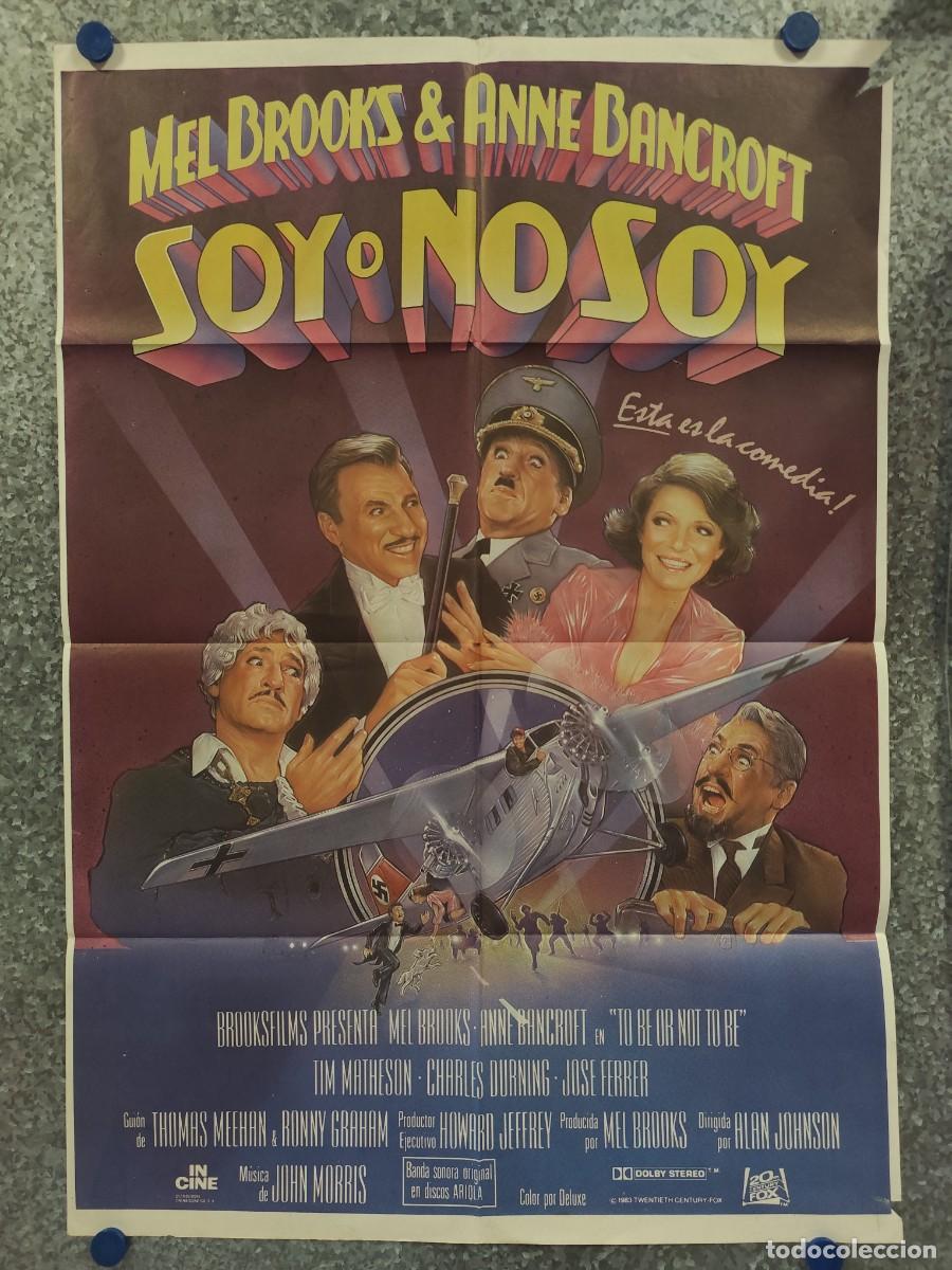 Cine: Soy o no soy. Mel Brooks, Anne Bancroft. A&Ntilde;O 1983. POSTER ORIGINAL