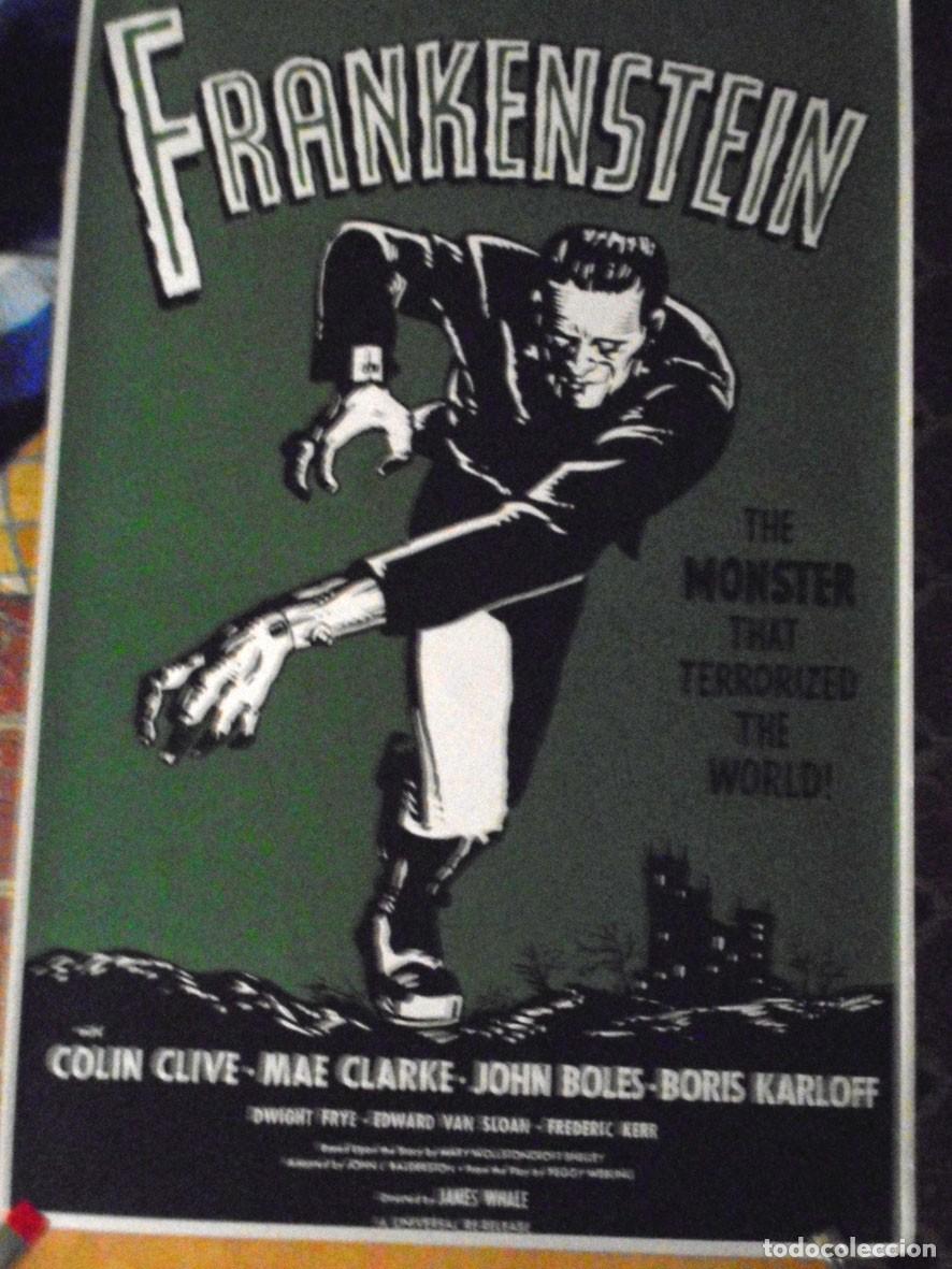 Cine: POSTER FACSIMIL FRANKENSTEIN BORIS KARLOFF - 99 X 66 CM