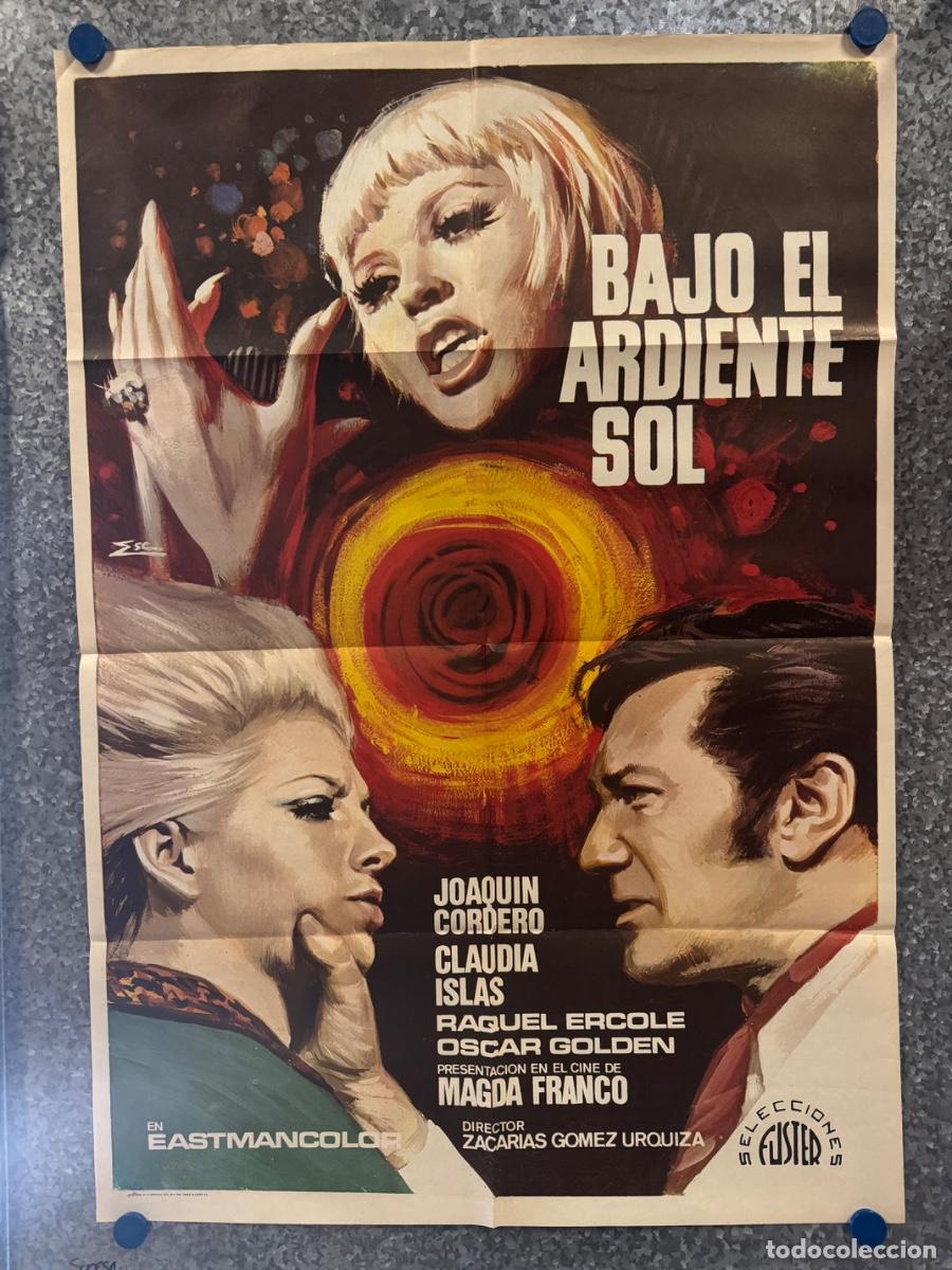 Cine: Bajo el ardiente sol, Joaquin Cordero, Claudia Islas, A&ntilde;o 1974, POSTER ORIGINAL