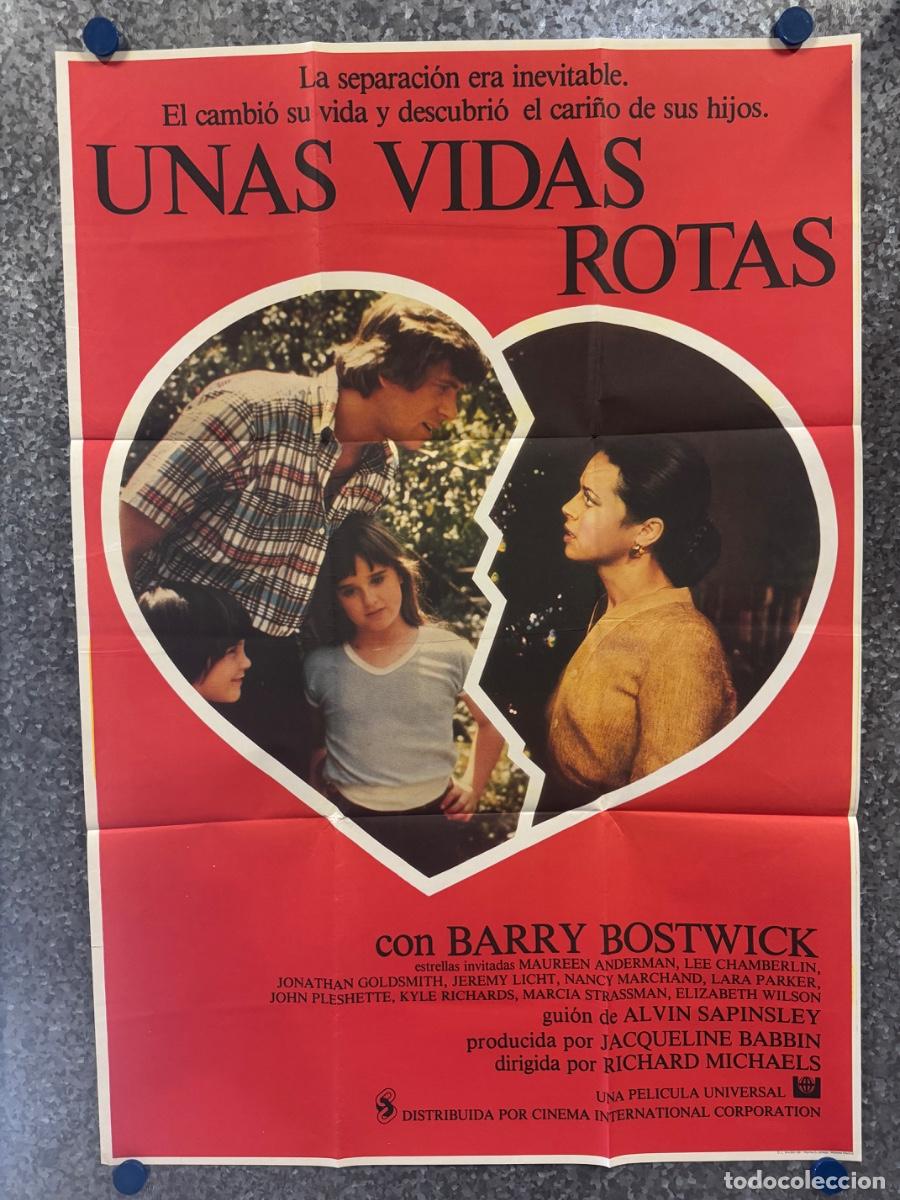 Cine: Unas vidas rotas, Barry Bostwick, Maureen Anderman, A&ntilde;o 1981, POSTER ORIGINAL