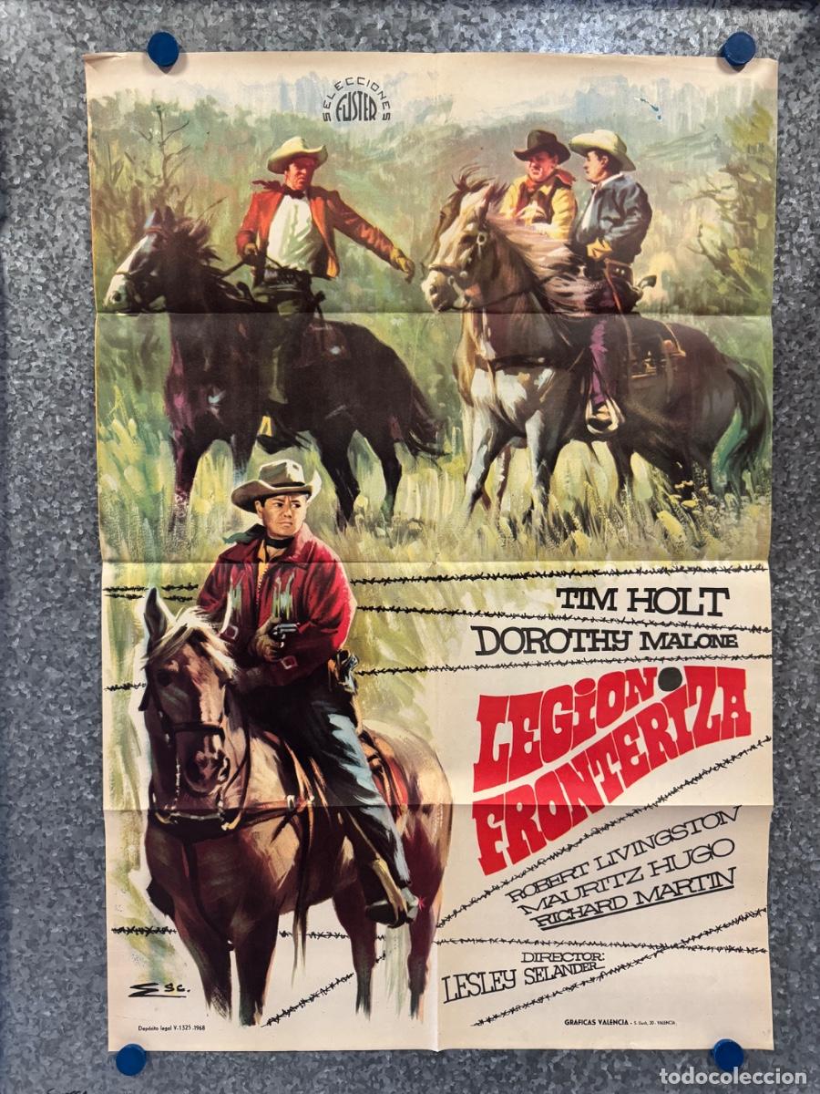 Kino: Legion Fronteriza, Tim Holt, Dorothy Malone, A&ntilde;o 1968, POSTER ORIGINAL