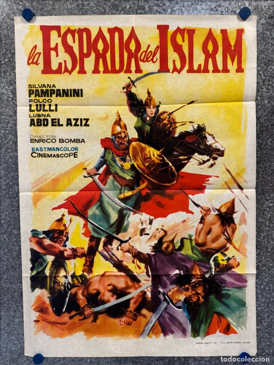 Cine: La espada del Islam, Silvana Pampanini, Folco Lulli, A&ntilde;o 1963, POSTER ORIGINAL