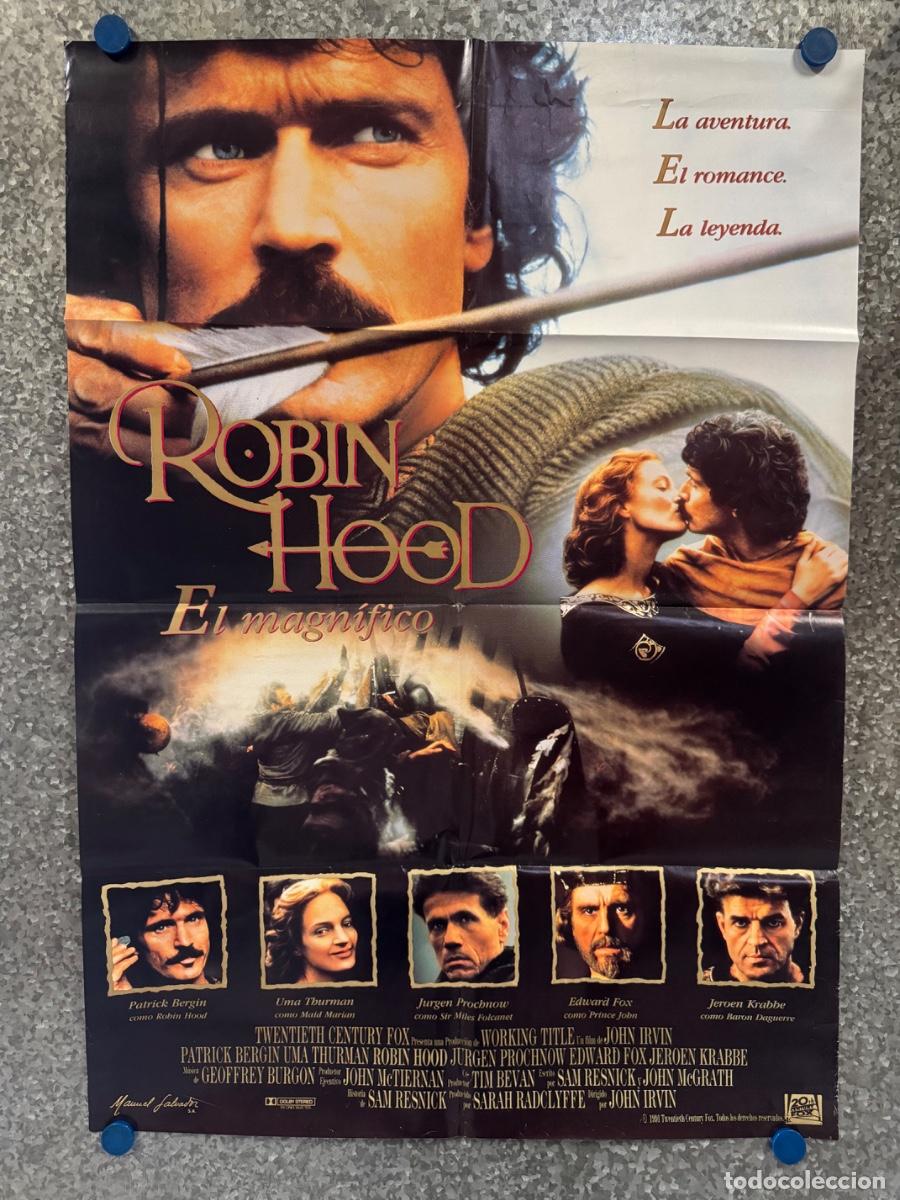 Cine: Robin Hood el magnifico, Patrick Bergin, Uma Tburman, A&ntilde;o 1991, POSTER ORIGINAL