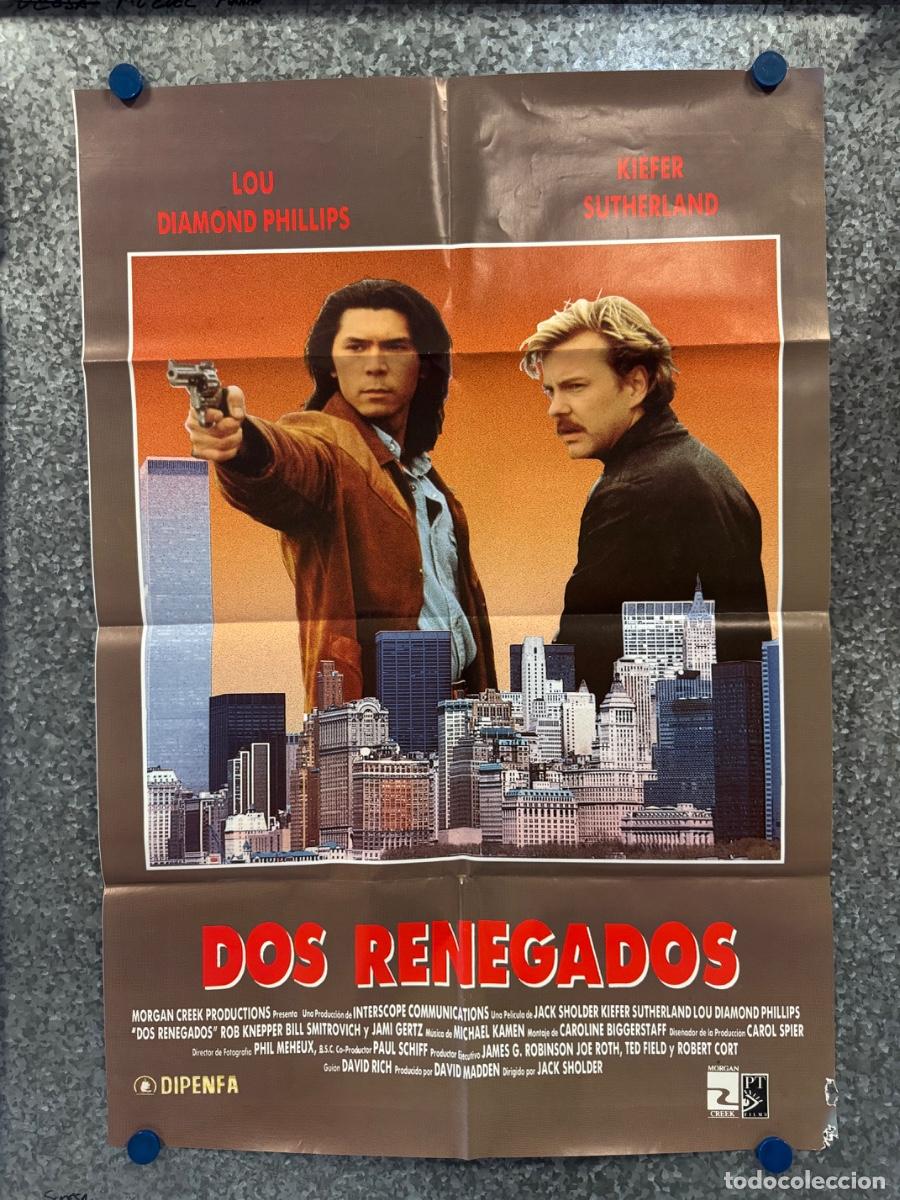 Kino: Dos renegados, Diamond Phillips, Kiefer Sutherland, POSTER ORIGINAL