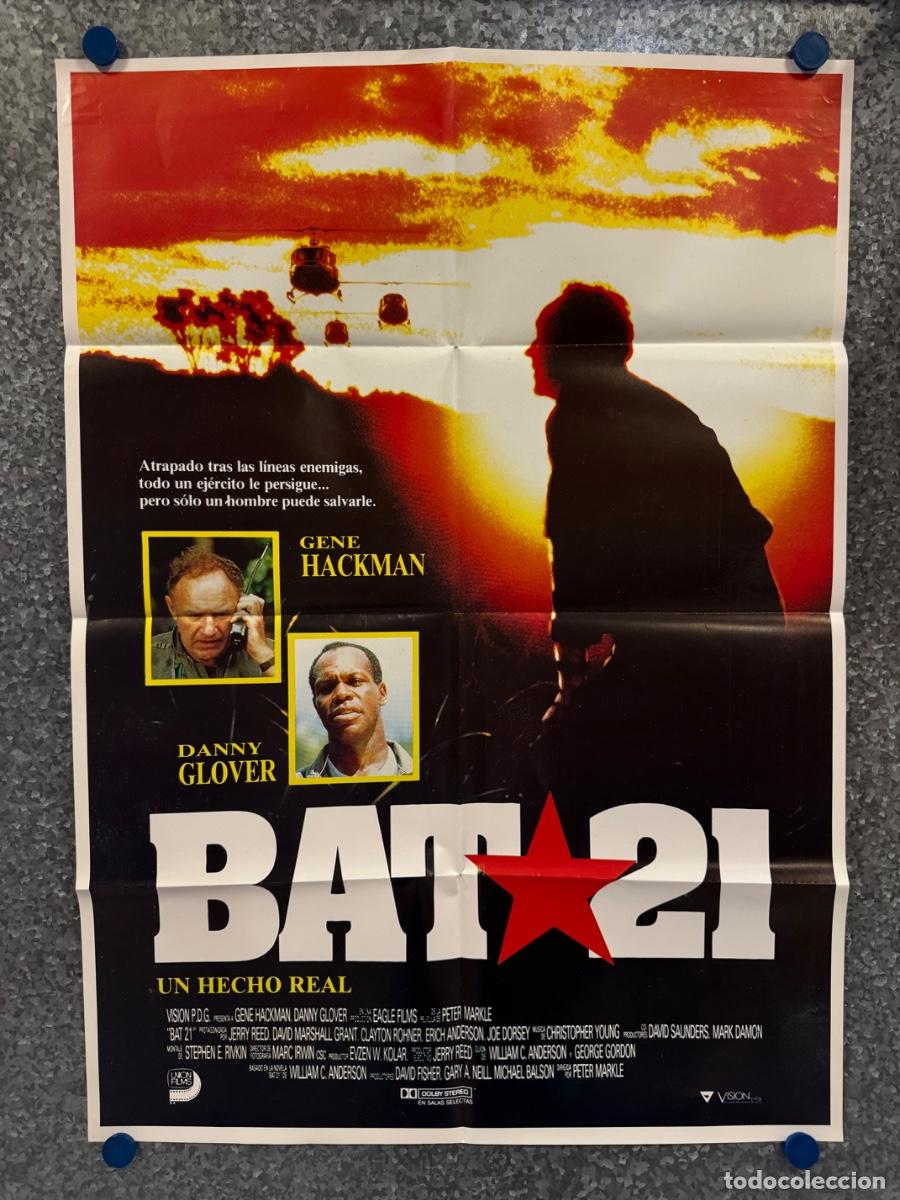 Kino: Bat 21, Gene Hackman, Danny Glover, POSTER ORIGINAL