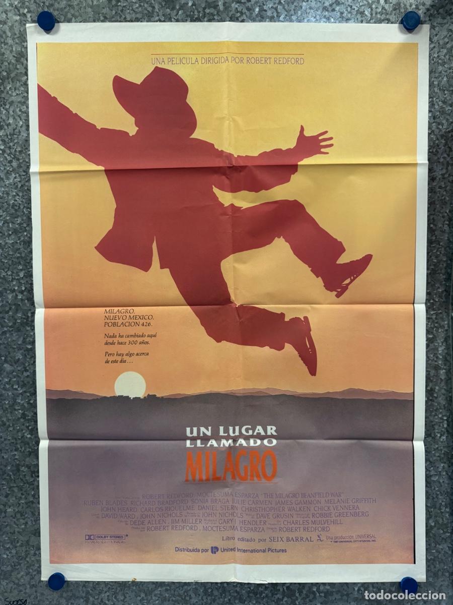 Cine: Un lugar llamado milagro, Ruben Blades, Richard Bradford, POSTER ORIGINAL