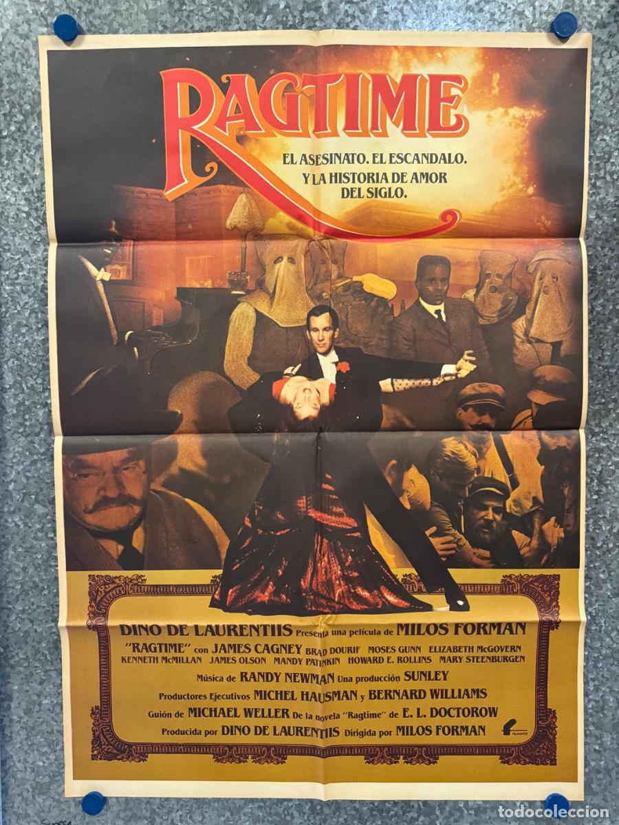 Cine: Ragtime, James Cagney, Brad Dourif, POSTER ORIGINAL