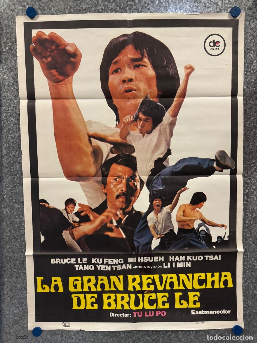 Kino: La gran revancha de Bruce Lee, Bruce Le, Ku Feng , A&ntilde;o 1979, POSTER ORIGINAL
