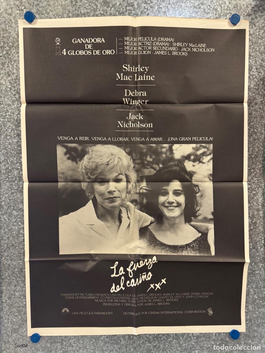 Cine: La fuerza del cari&ntilde;o, Shirley McLaine, Debra Winger, POSTER ORIGINAL