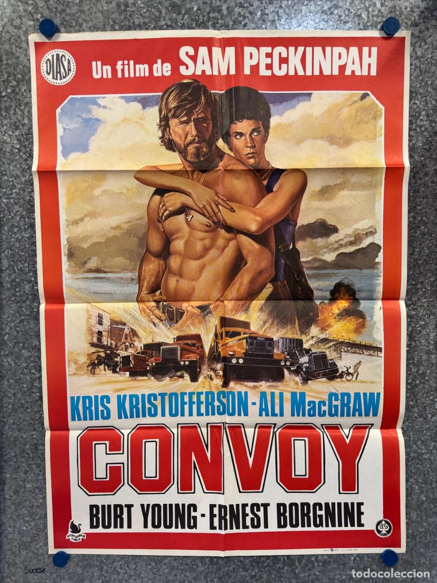 Kino: Convoy, Kris Kristofferson, Ali McGraw, A&ntilde;o 1978, POSTER ORIGINAL