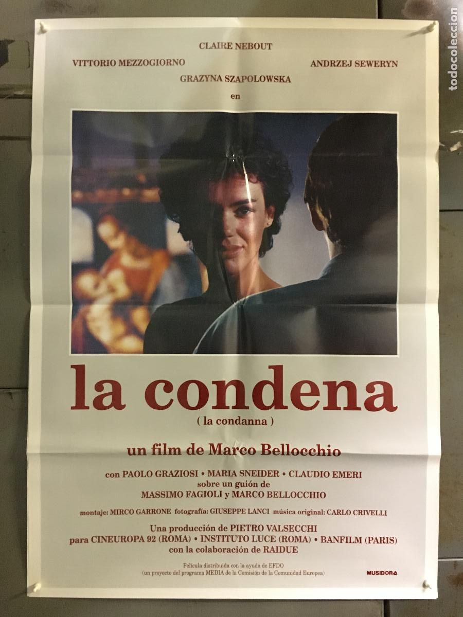 Kino: AFI86 LA CONDENA MARCO BELLOCCHIO POSTER ORIGINAL ESTRENO 70X100 h9