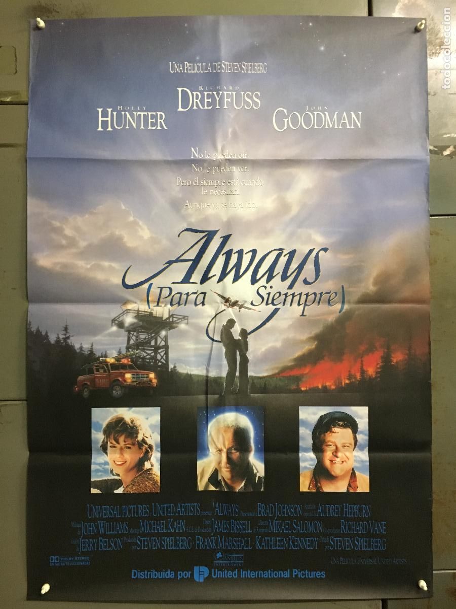 Cinema: AFI88 ALWAYS PARA SIEMPRE STEVEN SPIELBERG DREYFUSS AUDREY HEPBURN POSTER ORG 70X100 ESTRENO h7