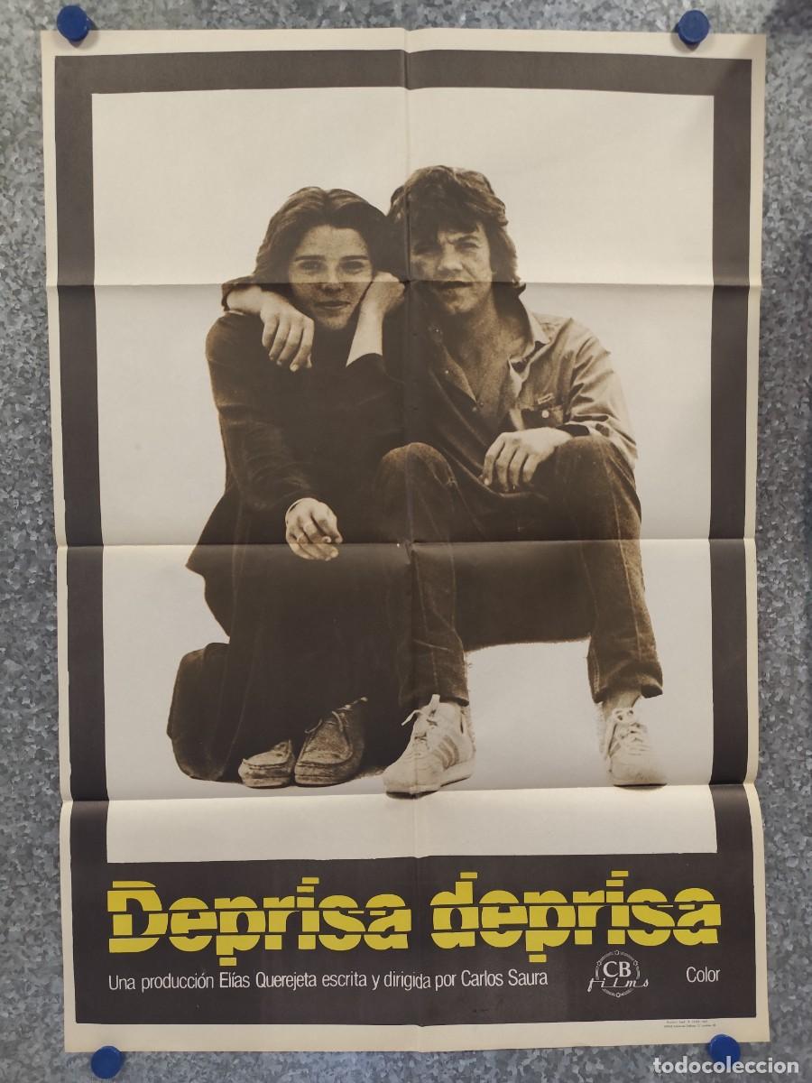 Cine: DEPRISA DEPRISA. CARLOS SAURA, BERTA SOCUELLAMOS. A&Ntilde;O 1983. POSTER ORIGINAL
