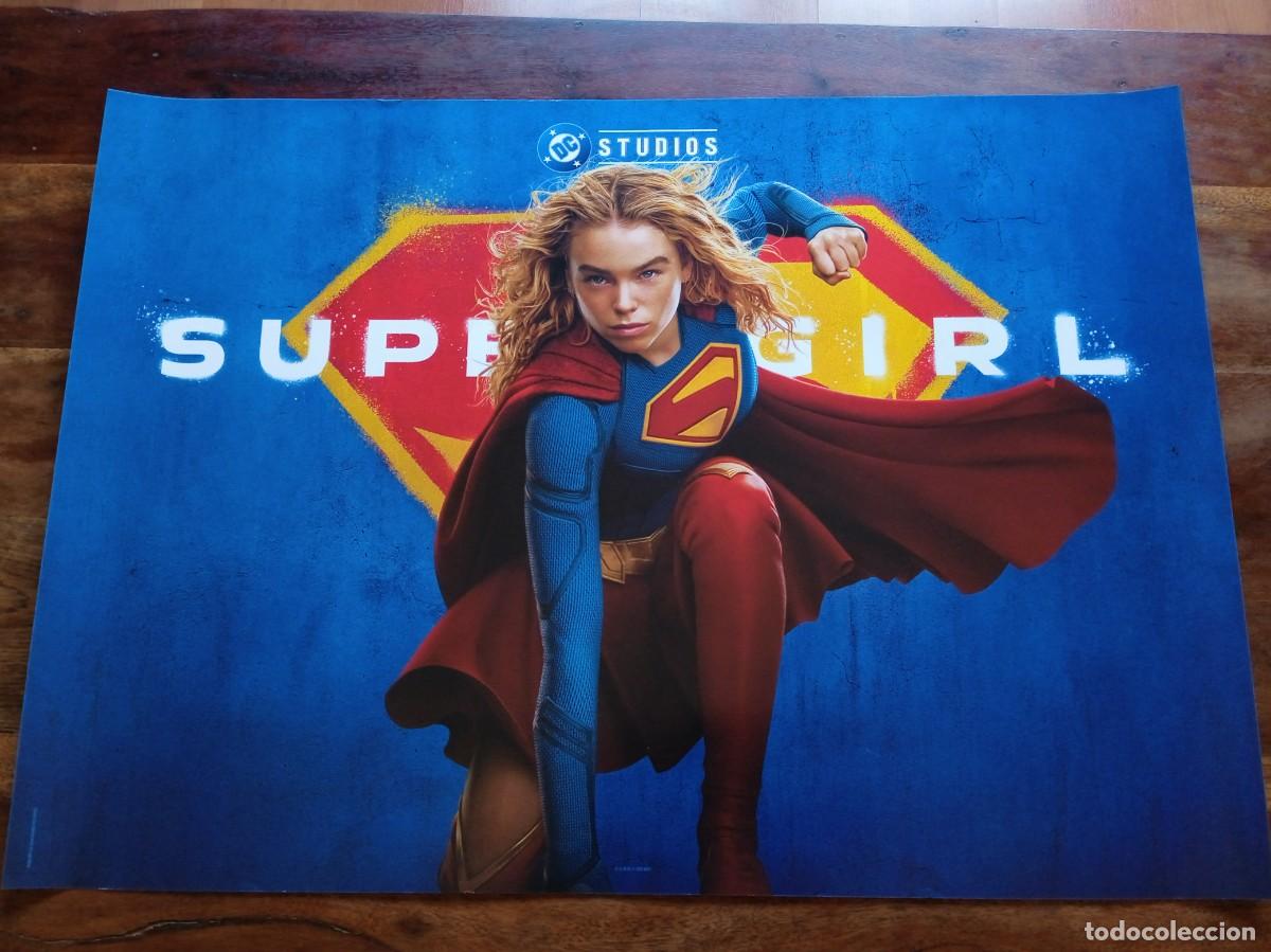 Cine: Supergirl - Milly Alcock, Matthias Schoenaerts, Jason Momoa - Poster original Warner 2026