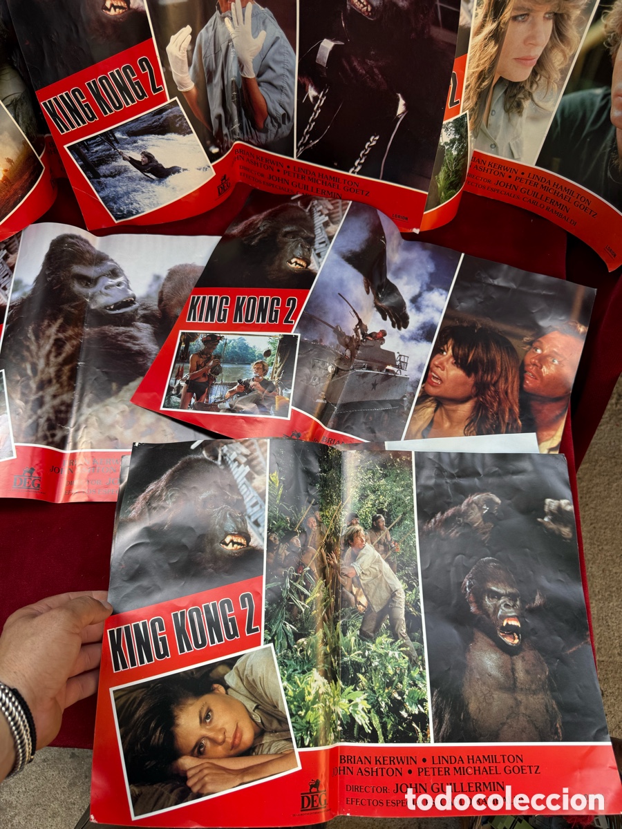 Cine: Lote 8 carteles de cine King Kong 2!
