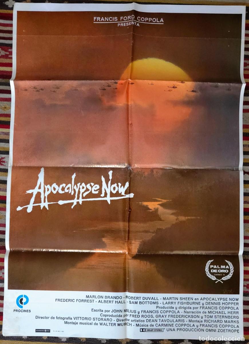 Cine: Lote APOCALYPSE NOW (1979) 2 Carteles Originales Estreno + Set 7 Fotocromos. Palma de Oro. Rareza.