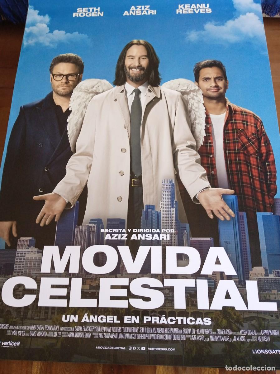 Cine: Movida celestial - Keanu Reeves, Seth Rogen, Aziz Ansari - Poster original Vertice 2026