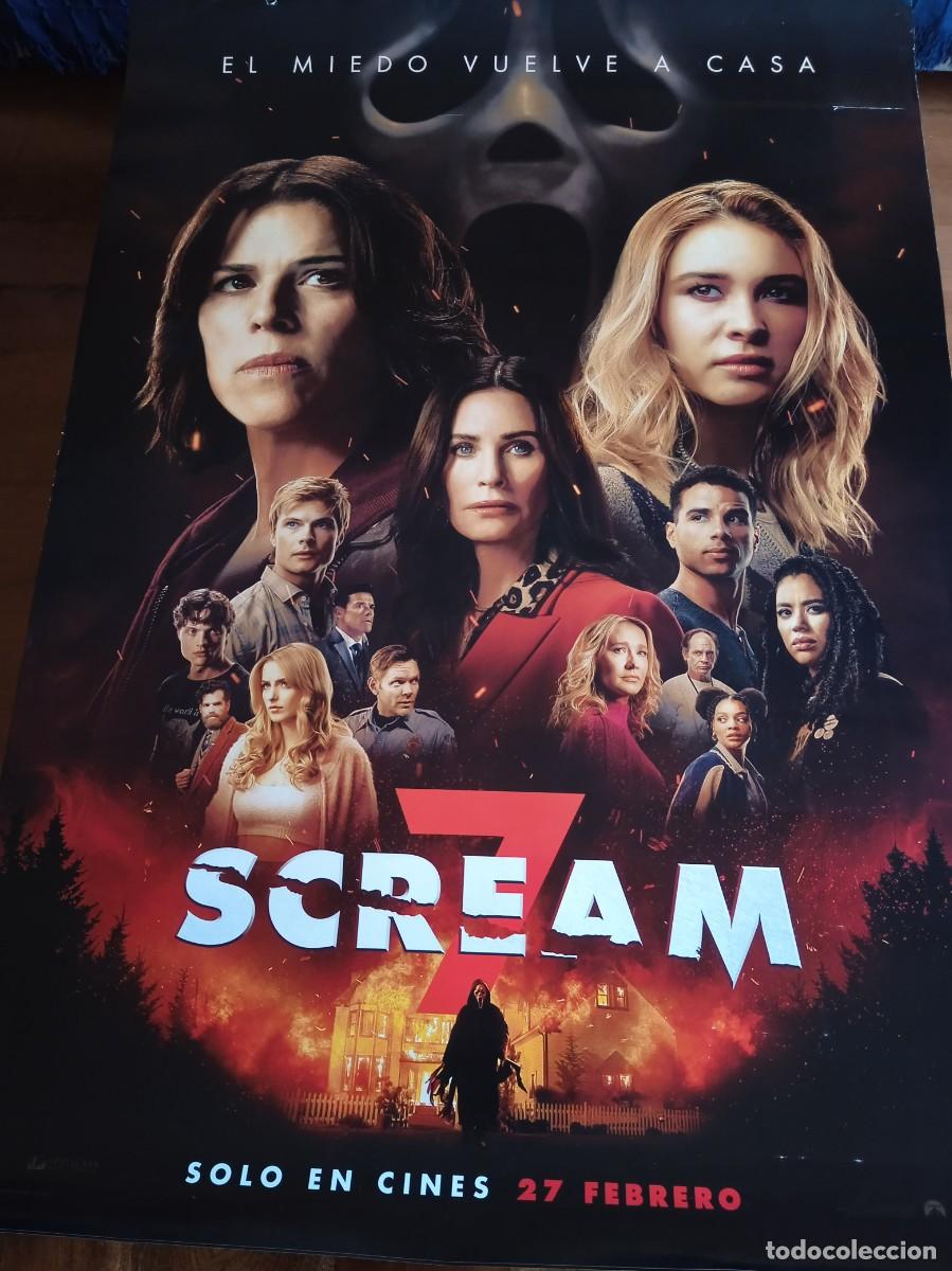Cine: Scream 7 - Neve Campbell, Courteney Cox, Isabel May - Poster original Paramount 2026