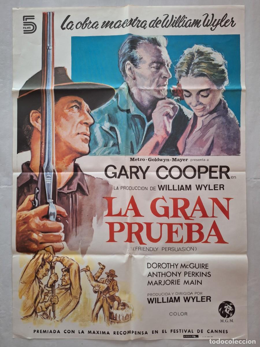 Cine: ANTIGUO CARTEL CINE LA GRAN PRUEBA GARY COOPER RV P-2004