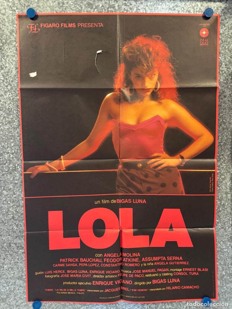 Cine: LOLA, Angela Molina, Patrick Bauchau, POSTER ORIGINAL