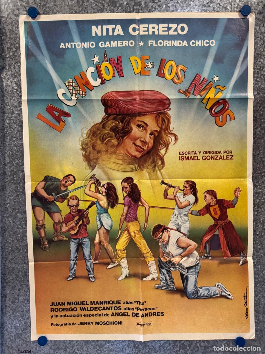 Cine: La cancion de los ni&ntilde;os, Nita Cerezo, Antonio Gamero, POSTER ORIGINAL