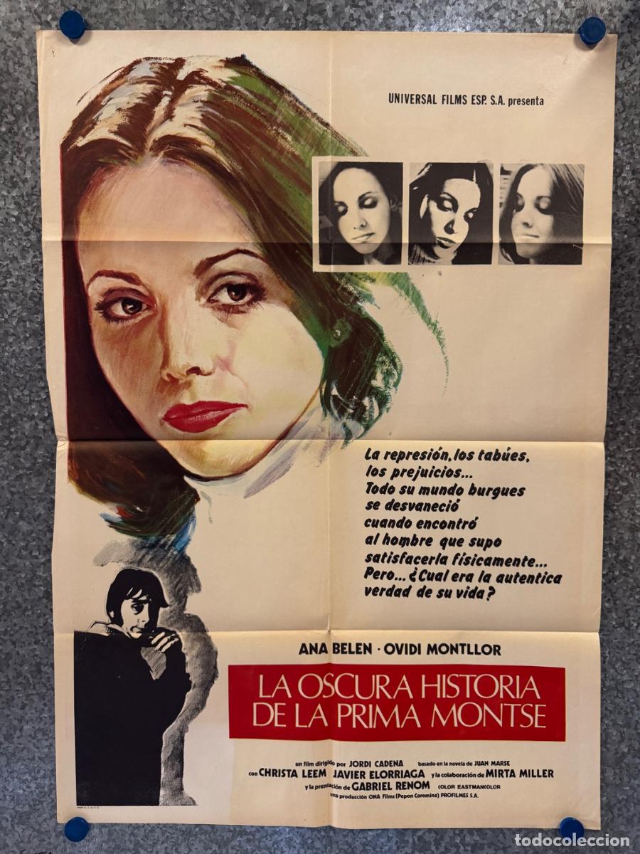 Cine: La oscura historia de la primera Montse, Ana Belen, Ovidi Montllor, A&ntilde;o 1976, POSTER ORIGINAL