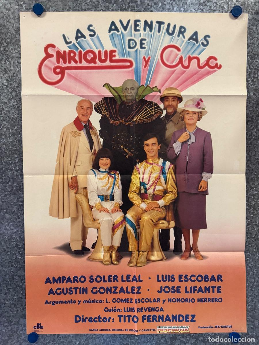Cine: Las aventuras de Enrique y Ana, Amparo Soler, Luis Escobar, A&ntilde;o 1981, POSTER ORIGINAL