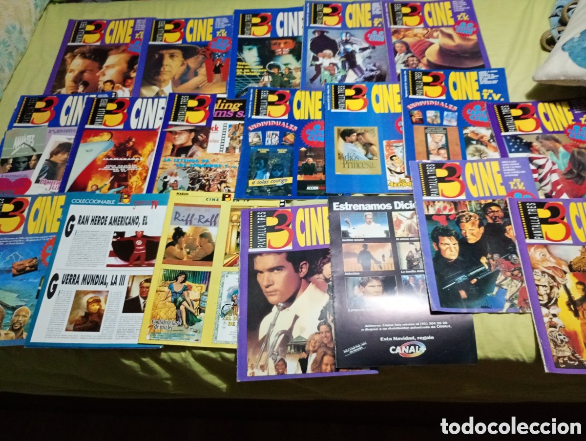 Cine: Lote 19 pantalla 3 cine carteles suplementos Leer descripci&oacute;n