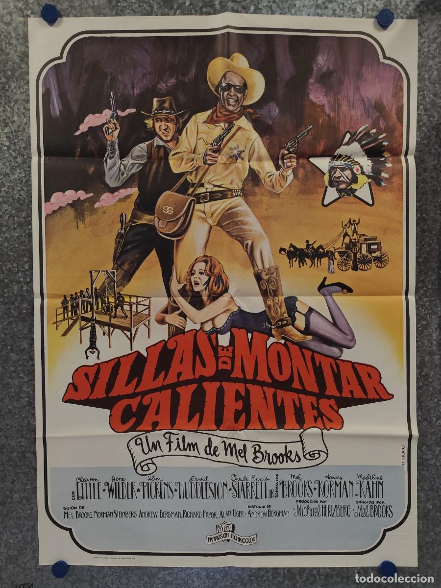 Cine: 5 POSTERS ORIGINALES A&Ntilde;OS 60, 70, 80 - MEL BROOKS, MARLON BRANDO, LILIAN DE CELIS, GENE HACKMAN