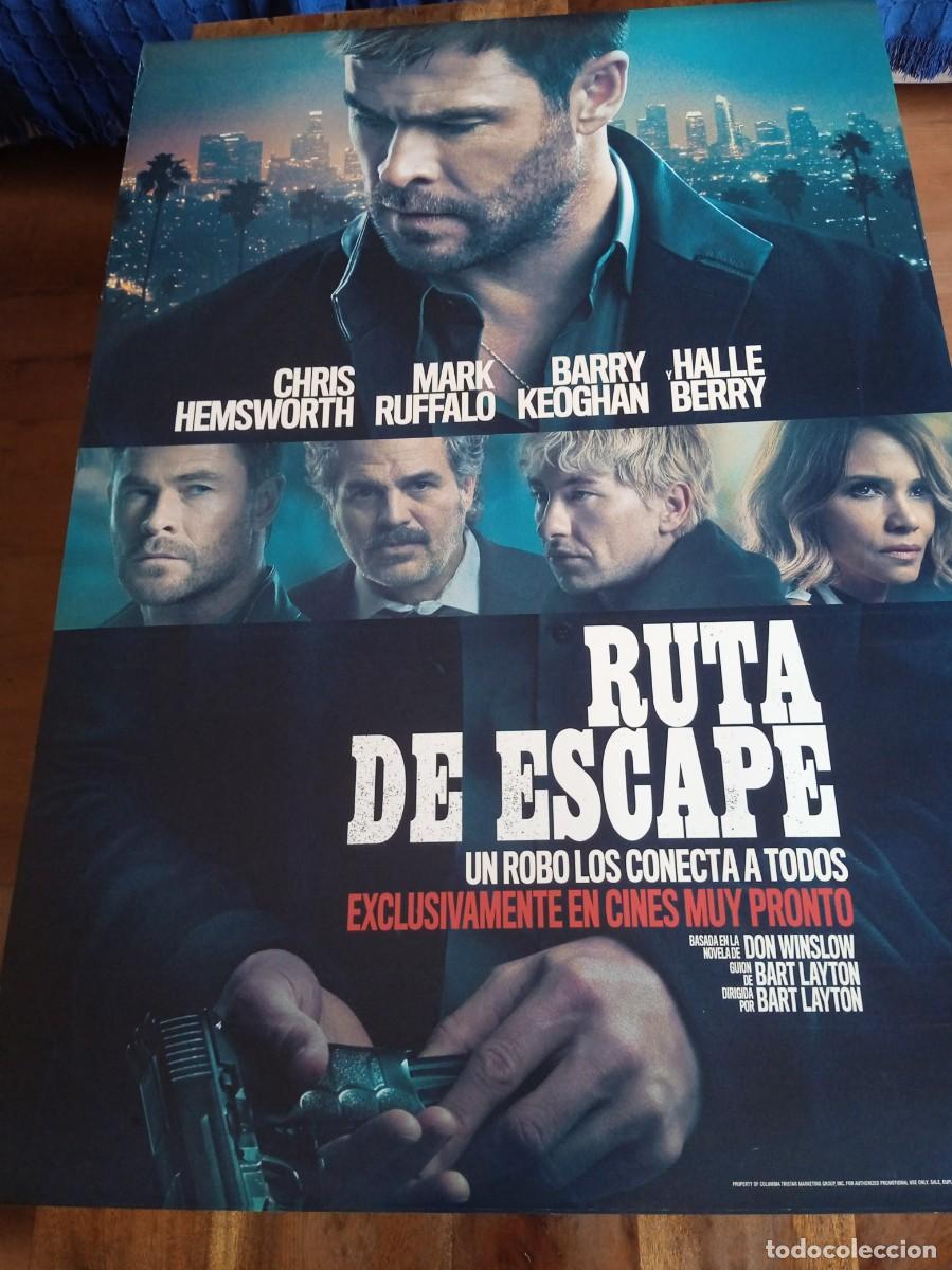Cine: Ruta de escape - Chris Hemsworth, Halle Berry, Mark Ruffalo - Poster original Amazon 2026
