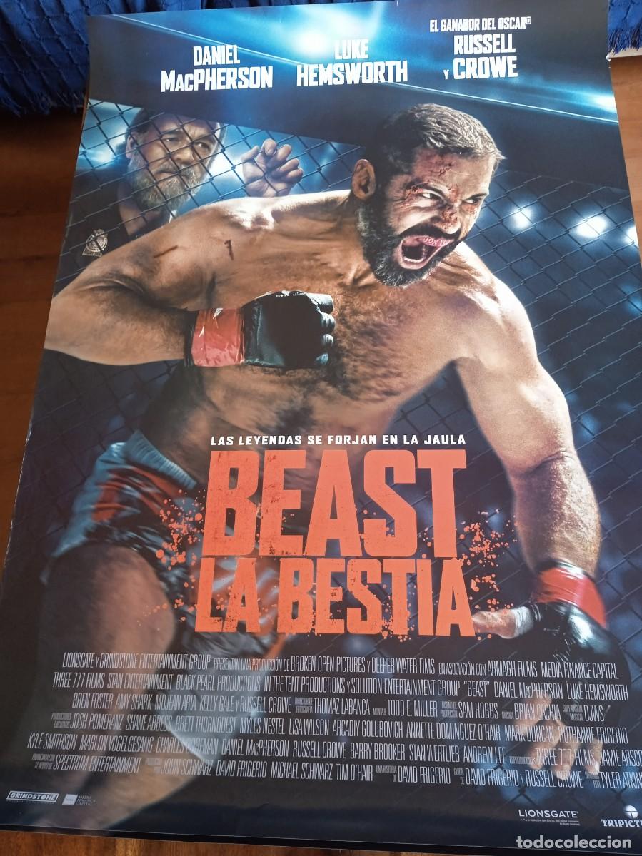 Cine: Beast La bestia - Russell Crowe, Daniel MacPherson Luke Hemsworth - Poster original TriPictures 2026