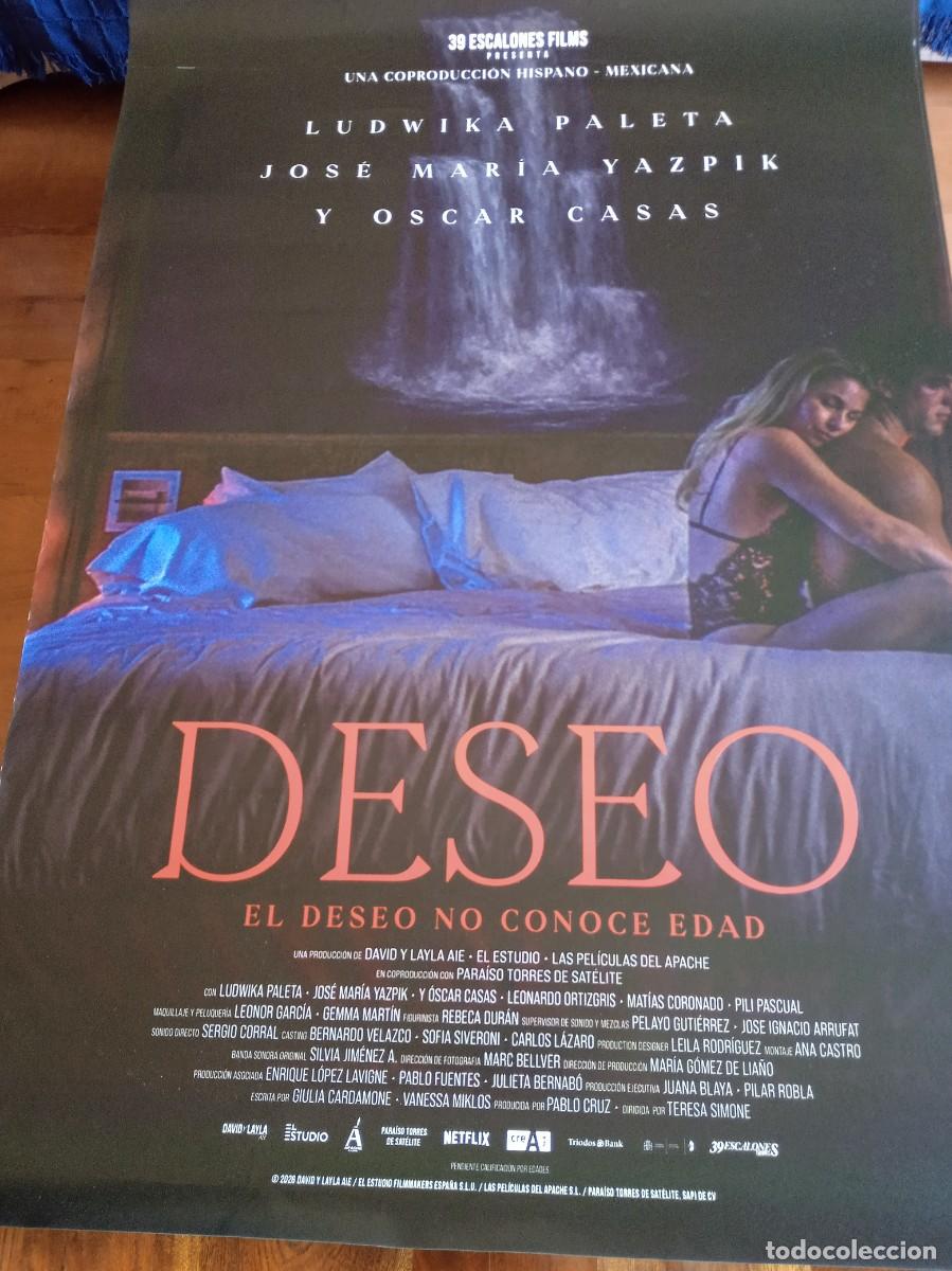Cine: Deseo - Ludwika Paleta, &Oacute;scar Casas, Jos&eacute; Mar&iacute;a Yazpik - Poster original 39 escalones 2025