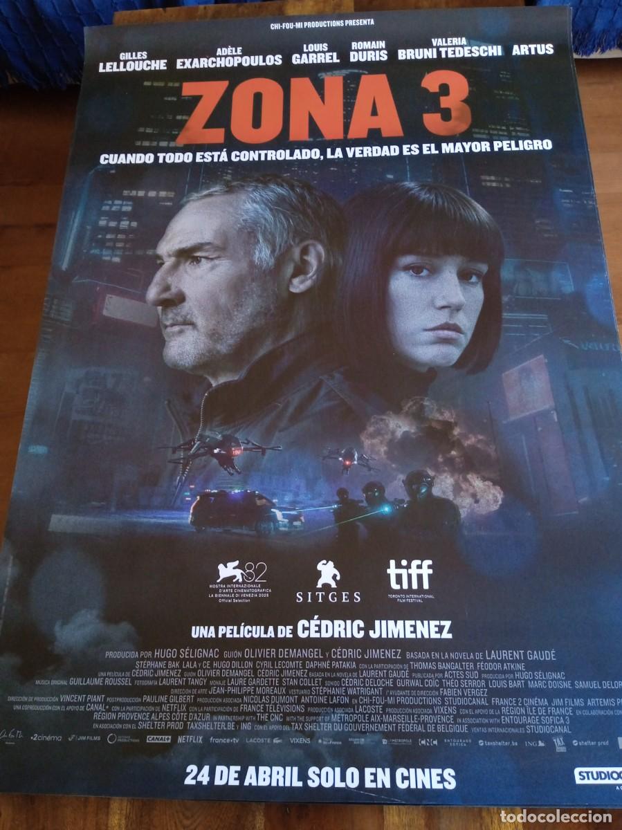 Cine: Zona 3 - Gilles Lellouche, Ad&egrave;le Exarchopoulos, Louis Garrel - Poster original F & P 2025