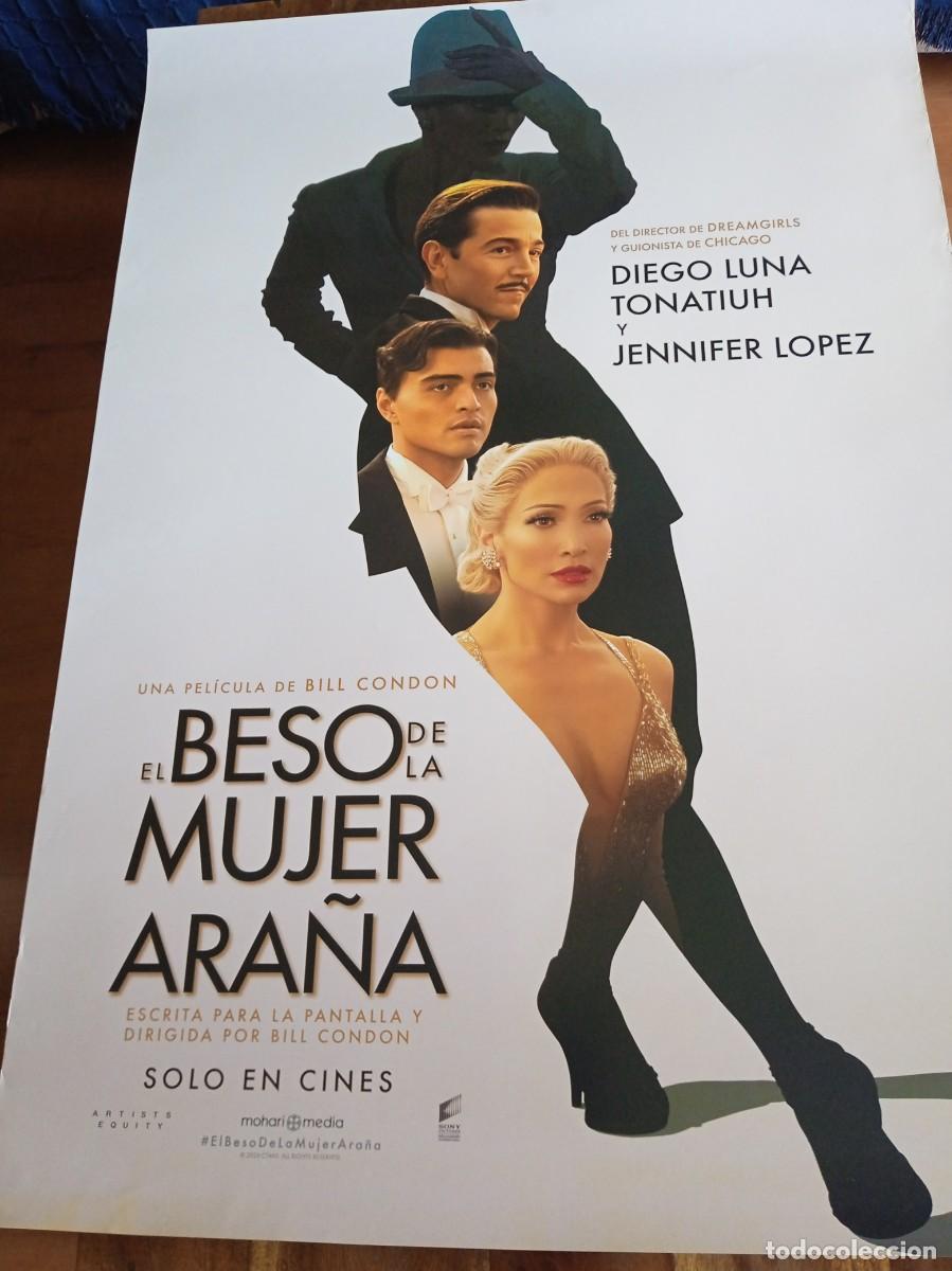 Cine: El beso de la mujer ara&ntilde;a - Jennifer Lopez, Diego Luna, Bruno Bichir - Poster original Sony 2026