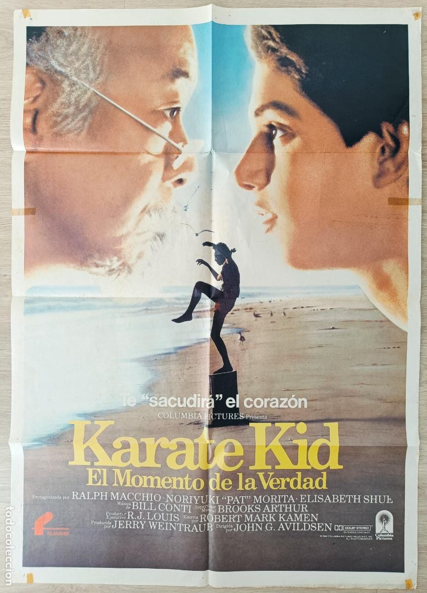 Cine: CARTEL CINE KARATE KID EL MOMENTO DE LA VERDAD RALPH MACCHIO NORIYUKI 1984 C1955