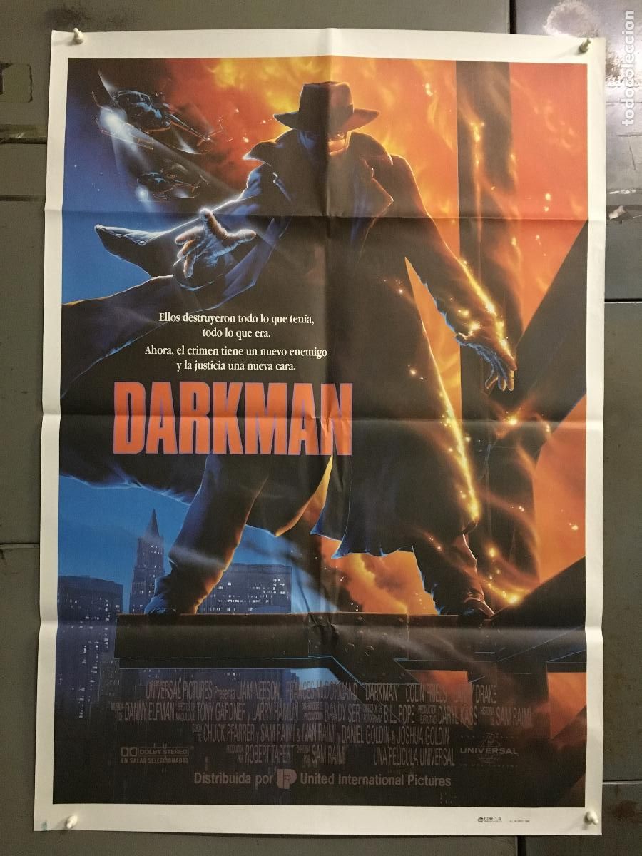 Cinema: AFJ02 DARKMAN LIAM NEESON SAM RAIMI POSTER ORIGINAL ESTRENO 70X100 h5